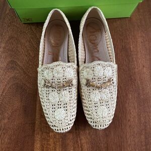 Sam Edelman Lorraine Loafers - Neutral Woven- size 8